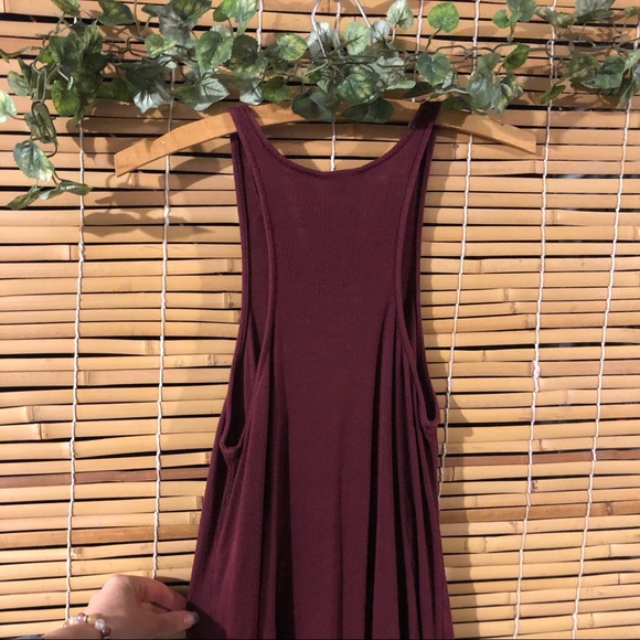 Very Short Loose Maroon Dress - Picture 1 of 4